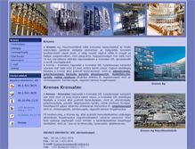 Tablet Screenshot of kroneskromatec.hu